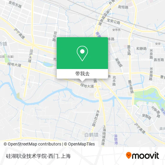 硅湖职业技术学院-西门地图