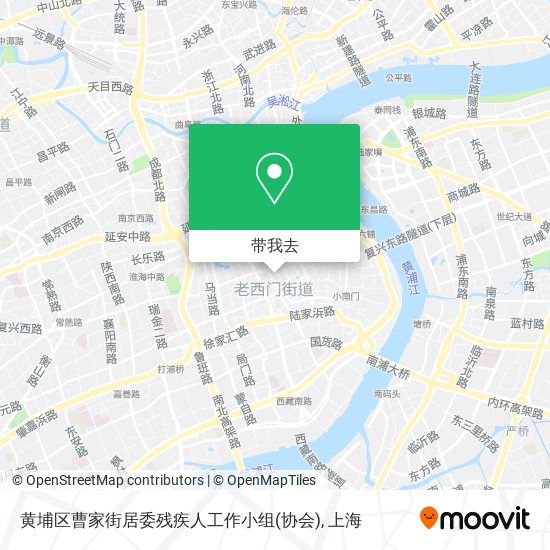 黄埔区曹家街居委残疾人工作小组(协会)地图
