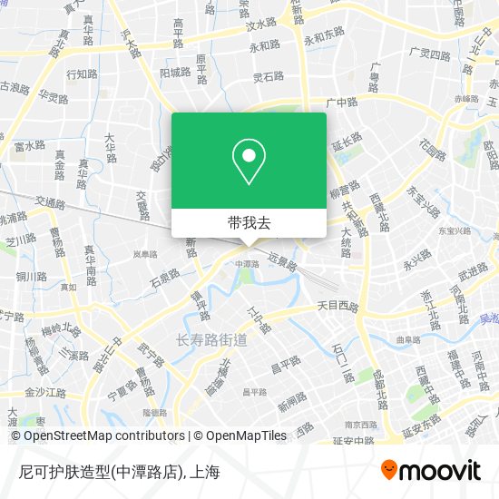 尼可护肤造型(中潭路店)地图