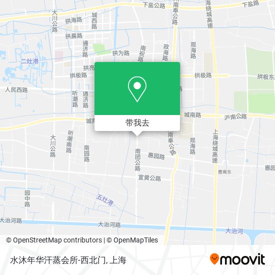 水沐年华汗蒸会所-西北门地图