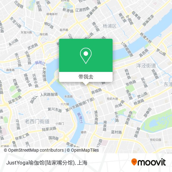 JustYoga瑜伽馆(陆家嘴分馆)地图