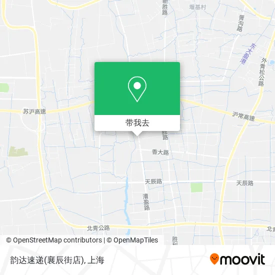 韵达速递(襄辰街店)地图