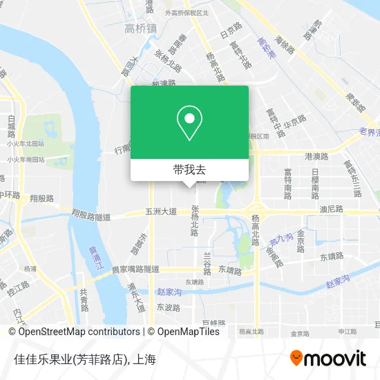 佳佳乐果业(芳菲路店)地图