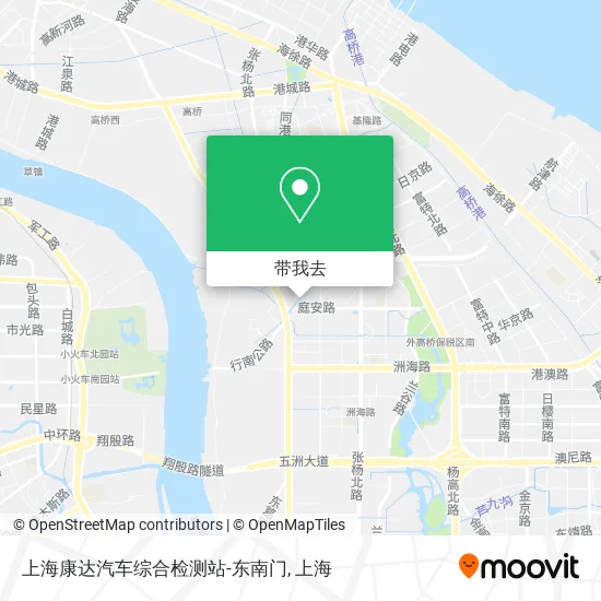 上海康达汽车综合检测站-东南门地图