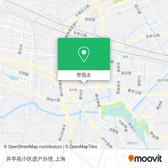 井亭苑小区进户办理地图
