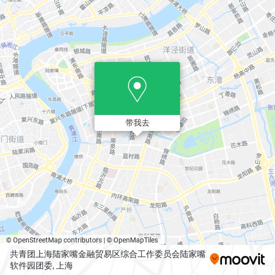 共青团上海陆家嘴金融贸易区综合工作委员会陆家嘴软件园团委地图