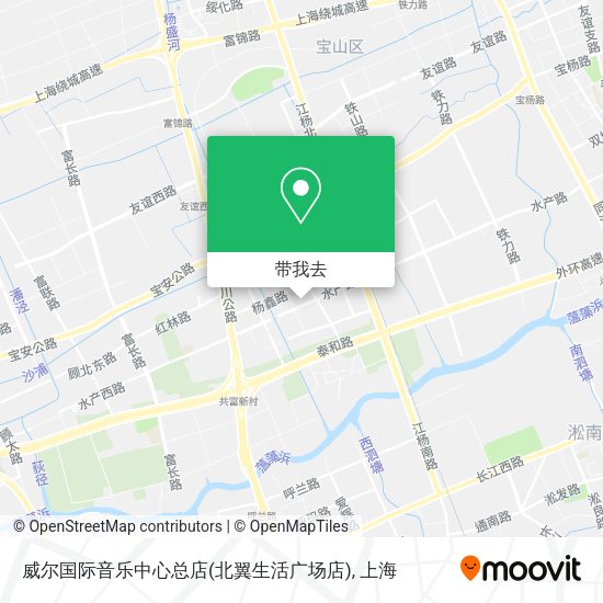 威尔国际音乐中心总店(北翼生活广场店)地图