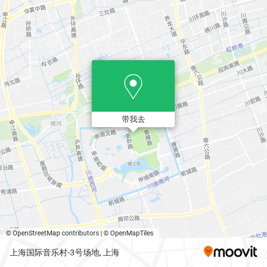 上海国际音乐村-3号场地地图