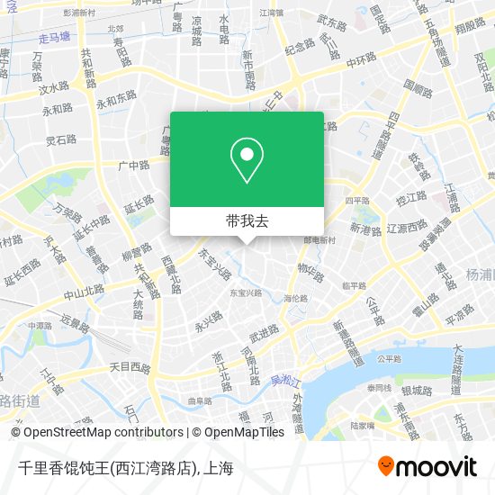 千里香馄饨王(西江湾路店)地图