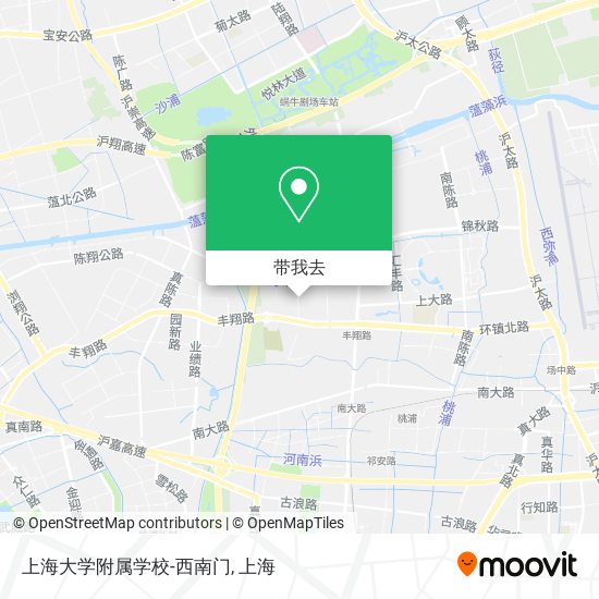 上海大学附属学校-西南门地图