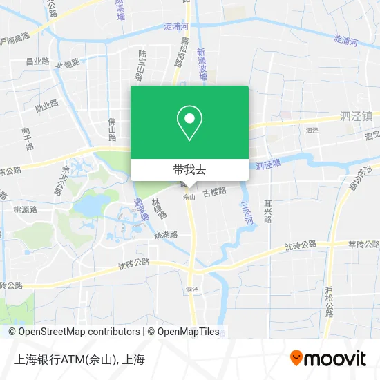 上海银行ATM(佘山)地图