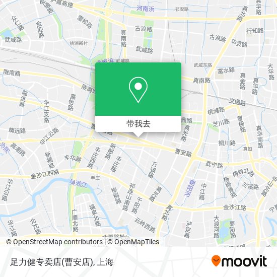 足力健专卖店(曹安店)地图