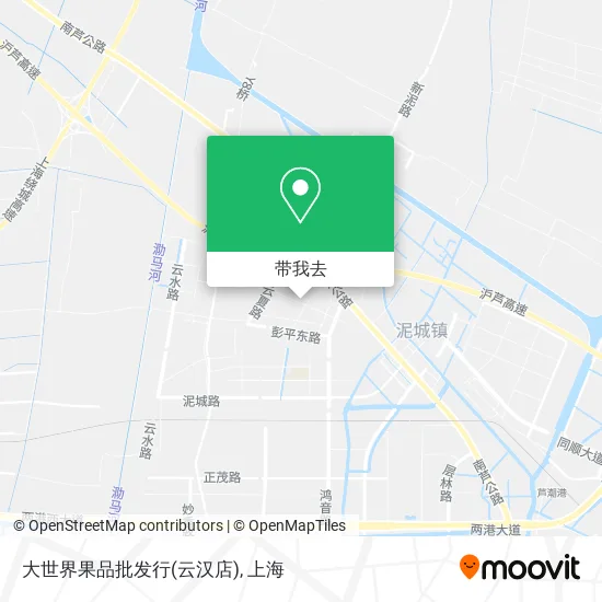 大世界果品批发行(云汉店)地图