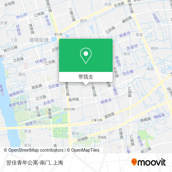 翌佳青年公寓-南门地图