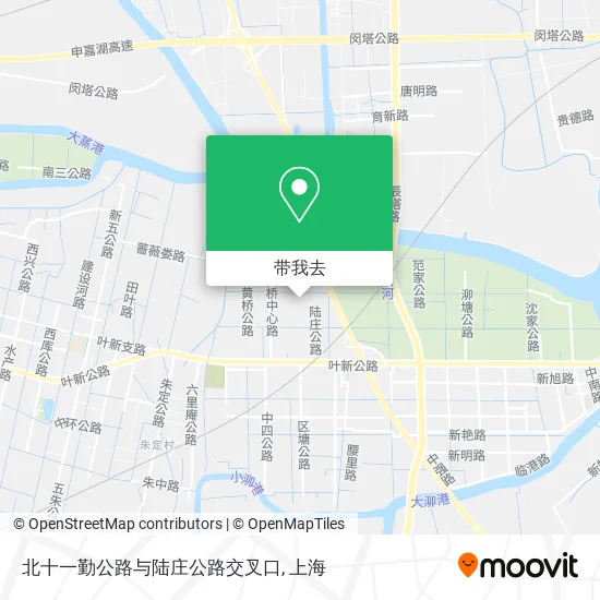 北十一勤公路与陆庄公路交叉口地图