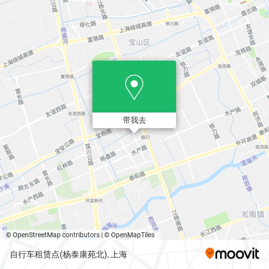 自行车租赁点(杨泰康苑北)地图
