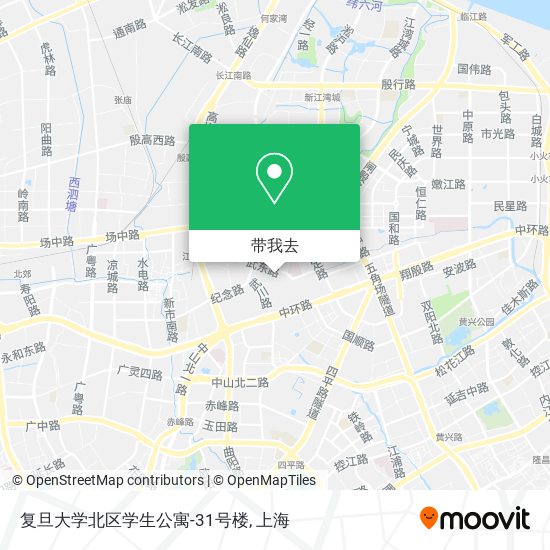 复旦大学北区学生公寓-31号楼地图