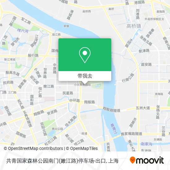 共青国家森林公园南门(嫩江路)停车场-出口地图