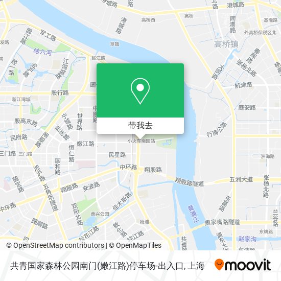 共青国家森林公园南门(嫩江路)停车场-出入口地图