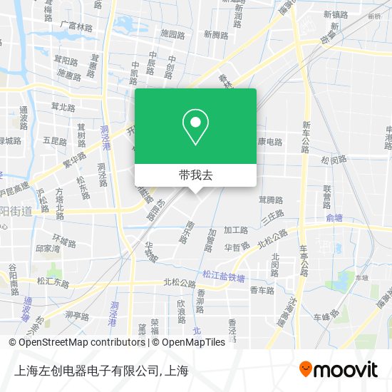 上海左创电器电子有限公司地图