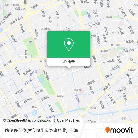 路侧停车位(古美路街道办事处北)地图