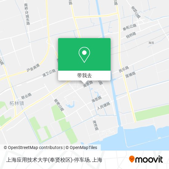 上海应用技术大学(奉贤校区)-停车场地图
