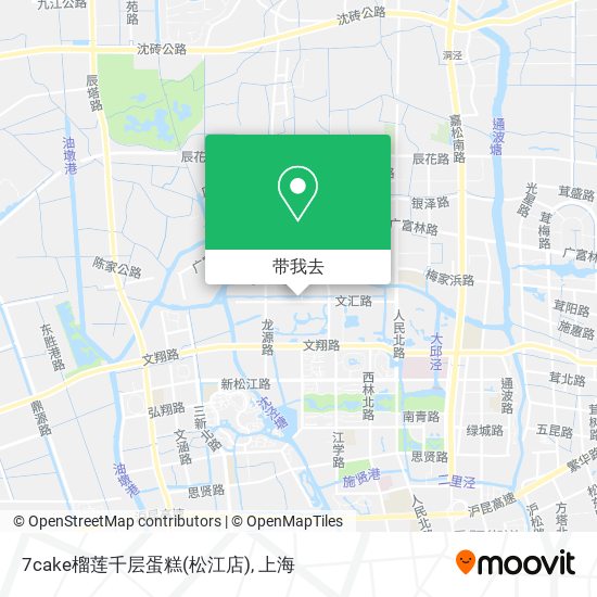 7cake榴莲千层蛋糕(松江店)地图