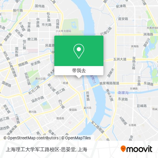 上海理工大学军工路校区-思晏堂地图