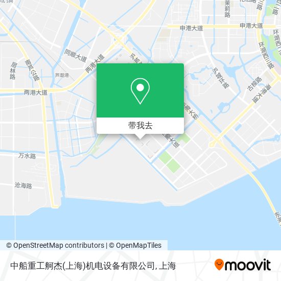 中船重工舸杰(上海)机电设备有限公司地图