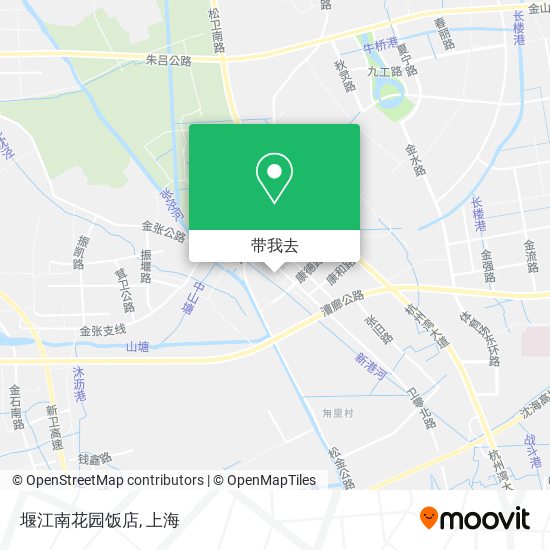 堰江南花园饭店地图