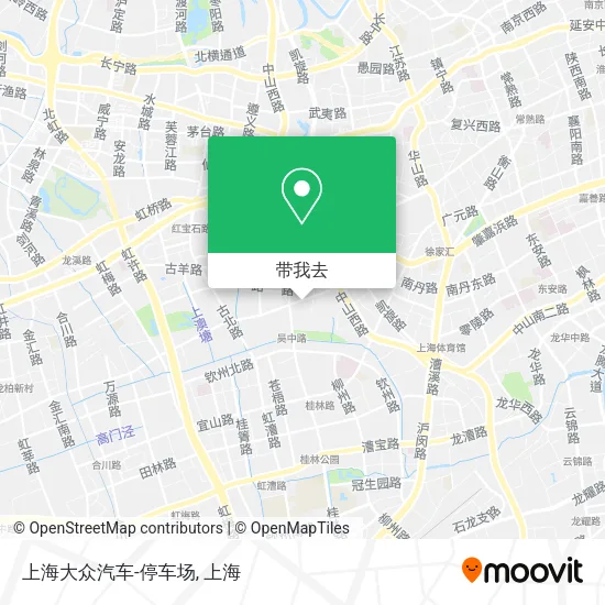 上海大众汽车-停车场地图