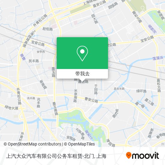 上汽大众汽车有限公司公务车租赁-北门地图