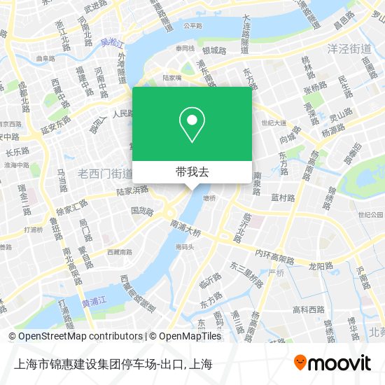 上海市锦惠建设集团停车场-出口地图