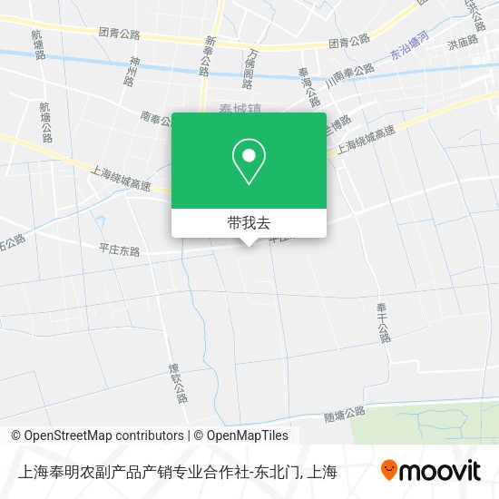 上海奉明农副产品产销专业合作社-东北门地图