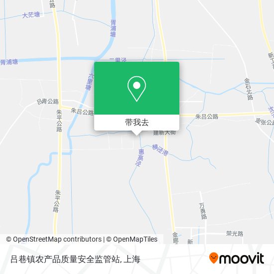 吕巷镇农产品质量安全监管站地图