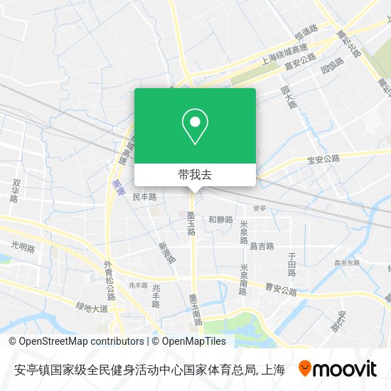 安亭镇国家级全民健身活动中心国家体育总局地图