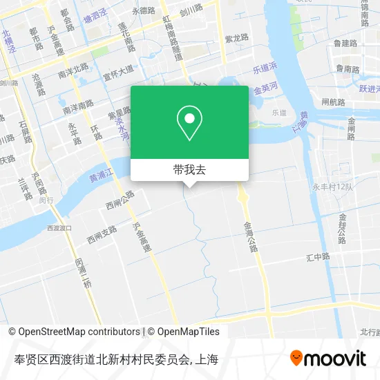 奉贤区西渡街道北新村村民委员会地图