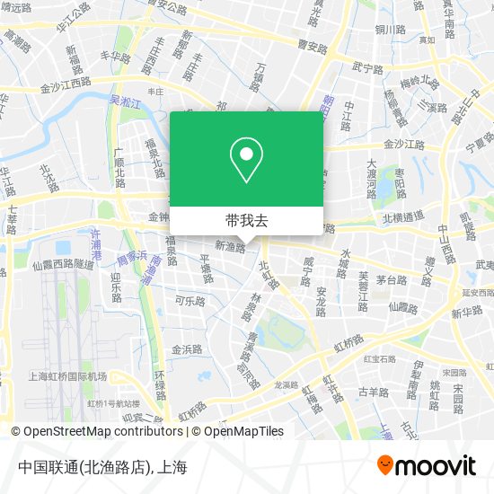 中国联通(北渔路店)地图