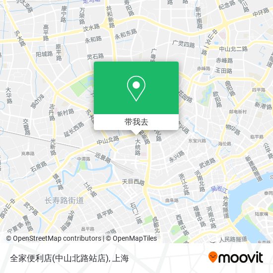 全家便利店(中山北路站店)地图