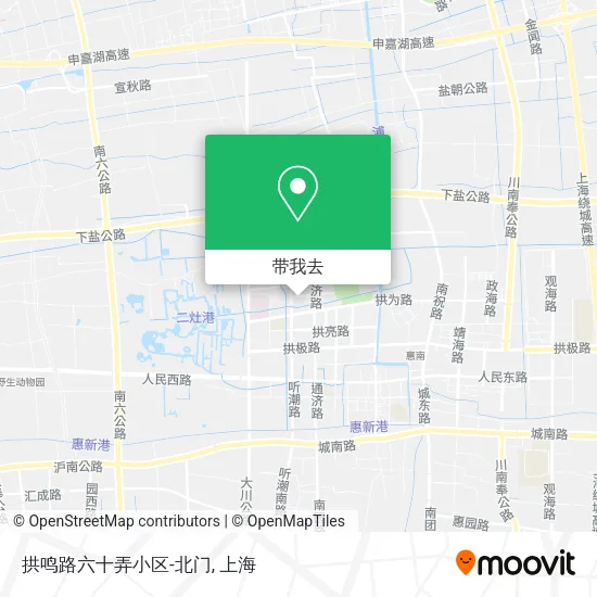 拱鸣路六十弄小区-北门地图