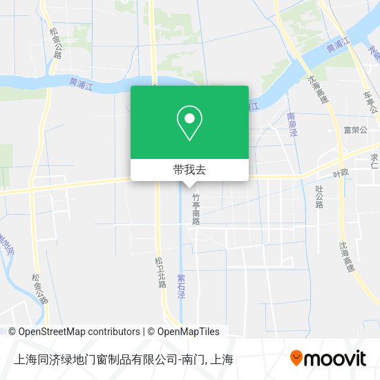 上海同济绿地门窗制品有限公司-南门地图