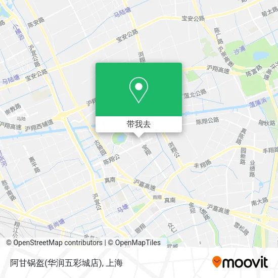 阿甘锅盔(华润五彩城店)地图