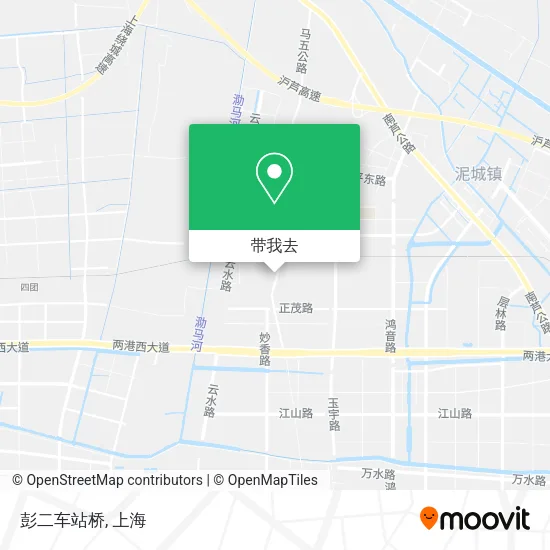 彭二车站桥地图
