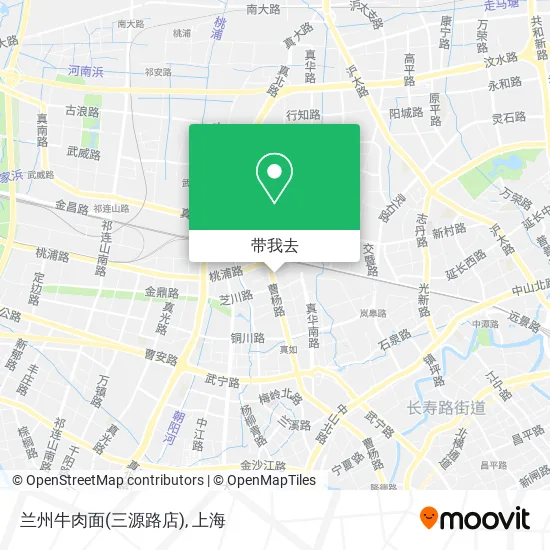 兰州牛肉面(三源路店)地图
