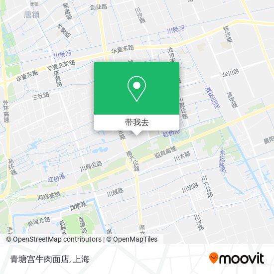青塘宫牛肉面店地图