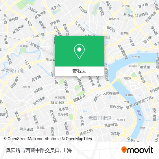 凤阳路与西藏中路交叉口地图