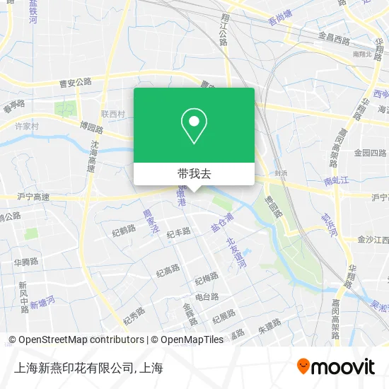 上海新燕印花有限公司地图