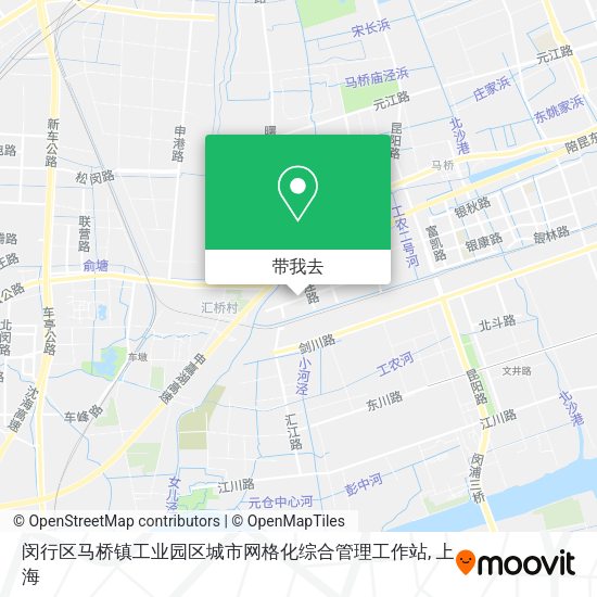 闵行区马桥镇工业园区城市网格化综合管理工作站地图