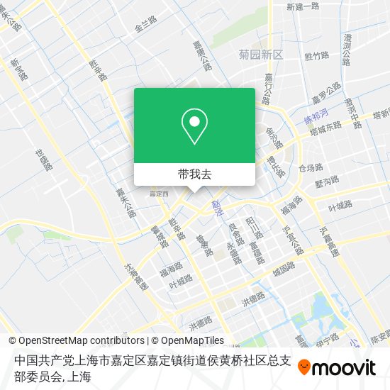 中国共产党上海市嘉定区嘉定镇街道侯黄桥社区总支部委员会地图