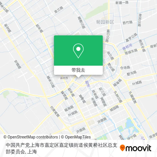 中国共产党上海市嘉定区嘉定镇街道侯黄桥社区总支部委员会地图